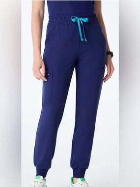 Figs High Waisted Uman Relaxed Jogger Drawstring Scrub pants Sz L NWT
